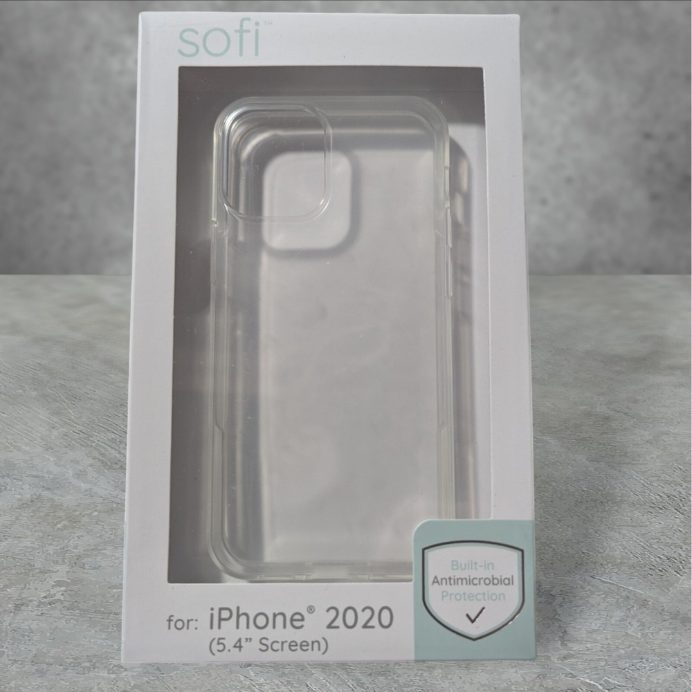 A6 SOFI Antimicrobial Case For Apple iPhone 2020 5.4 ( 12 Mini / 13 Mini ) Clear